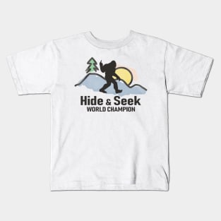 Bigfoot Hide & Seek World Champion Kids T-Shirt